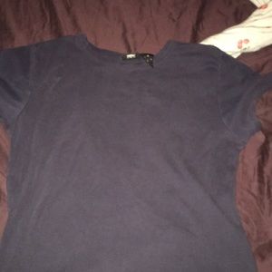 Plain navy blue t shirt